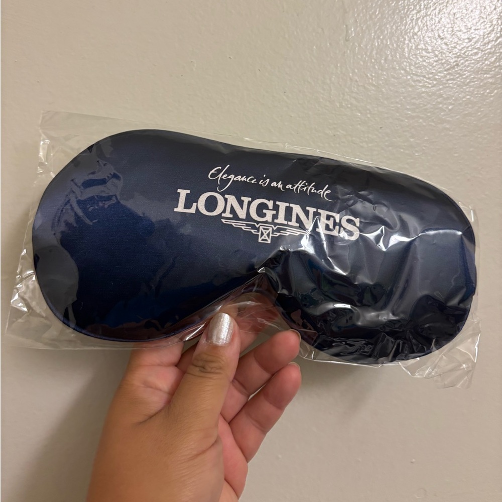 Longines Royal Blue soft silk cushion Eye Mask